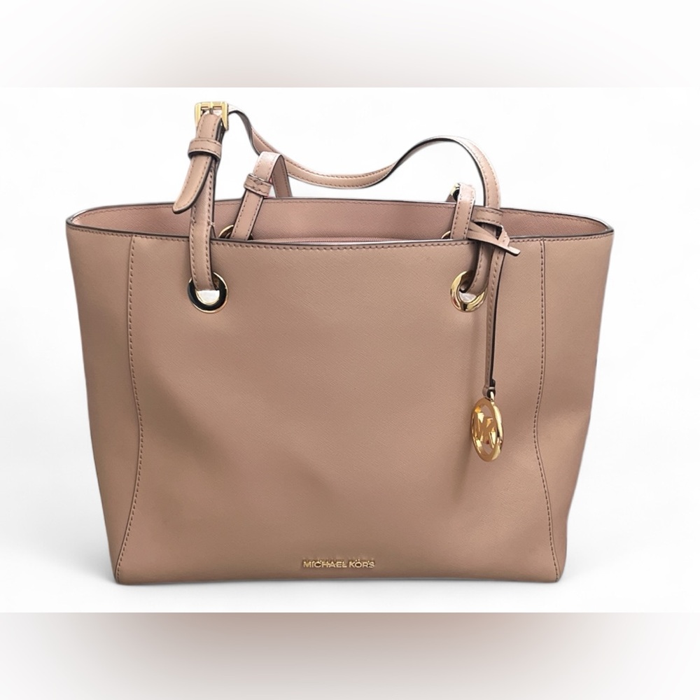 MICHAEL Michael Kors Blush/Taupe Leather Tote